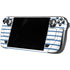 Blue and White Stripes Steam Deck Handheld Gaming Computer OLED Skin