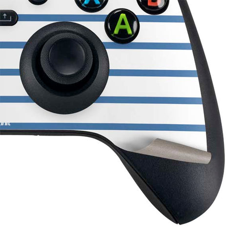 Blue and White Stripes Xbox Series X Controller Skin