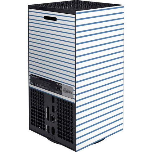Blue and White Stripes XBox Series X Digital Edition Bundle Skin