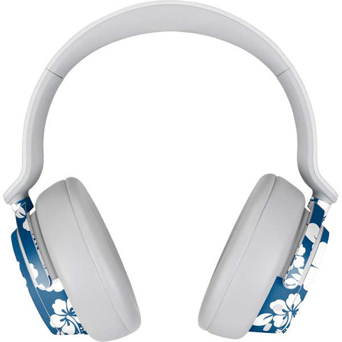 Blue and White Surface Headphones Skin