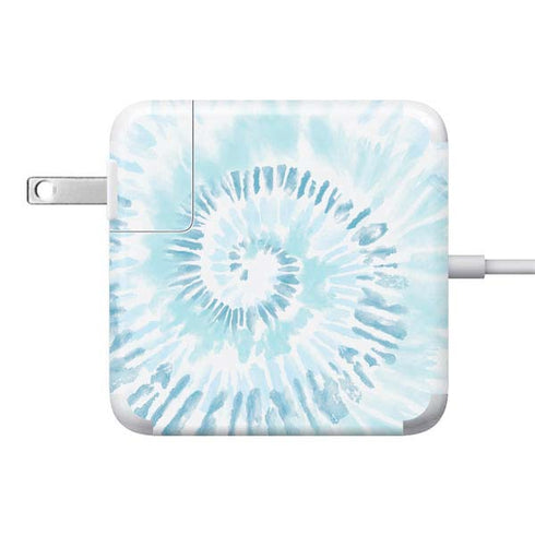 Blue and White Tie Dye 85W Power Adapter (15 and 17 inch MacBook Pro Charger) Skin