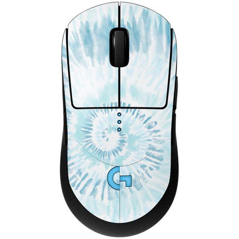 Blue and White Tie Dye G Pro Wireless Gaming Mouse Skin