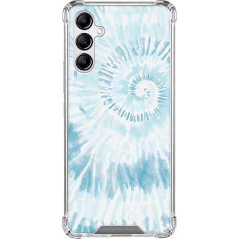Blue and White Tie Dye Gabb Phone 4 Clear Case