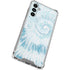 Blue and White Tie Dye Gabb Phone 4 Clear Case