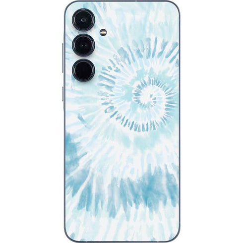 Blue and White Tie Dye Galaxy A35 5G Skin