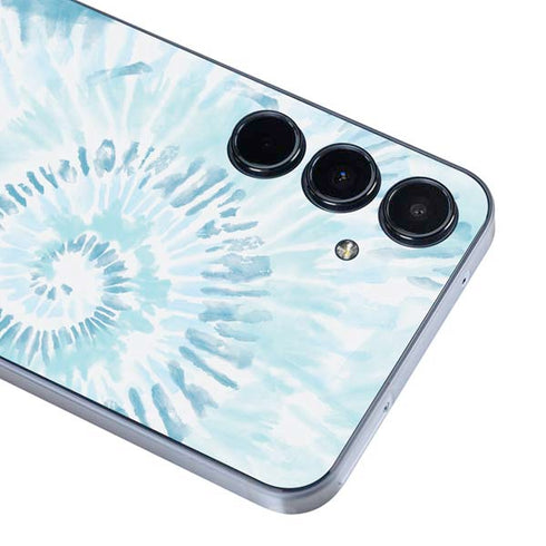 Blue and White Tie Dye Galaxy A35 5G Skin