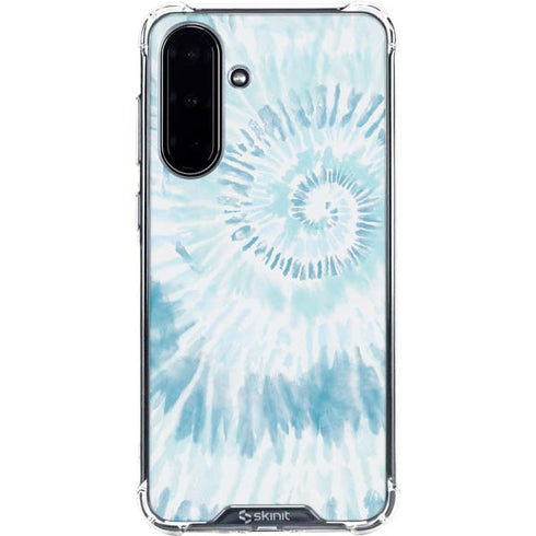 Blue and White Tie Dye Galaxy A36 5G Clear Case