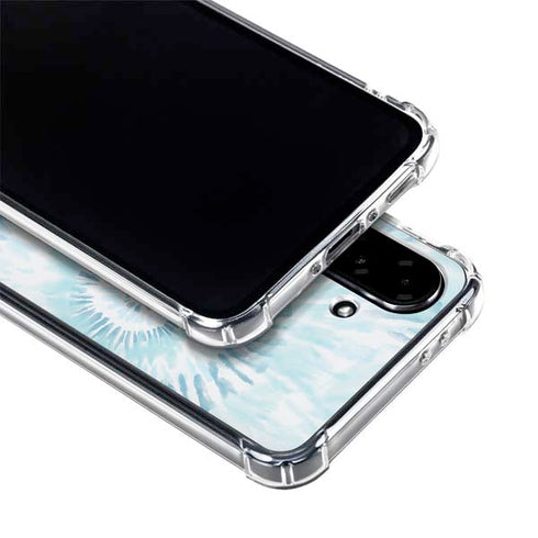 Blue and White Tie Dye Galaxy A36 5G Clear Case