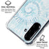 Blue and White Tie Dye Galaxy A36 5G Clear Case