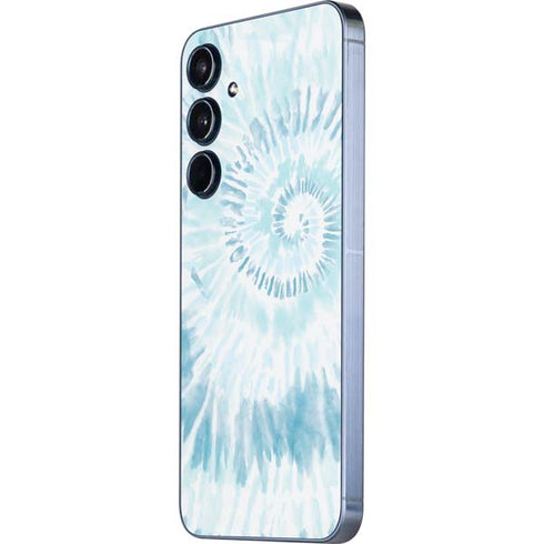 Blue and White Tie Dye Galaxy A55 5G Skin