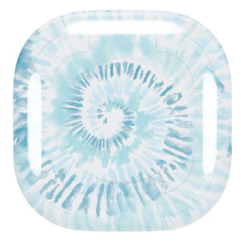 Blue and White Tie Dye Galaxy Buds Live Skin
