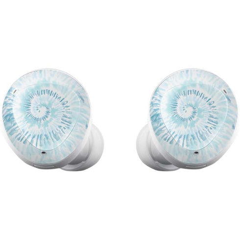 Blue and White Tie Dye Galaxy Buds Plus Skin