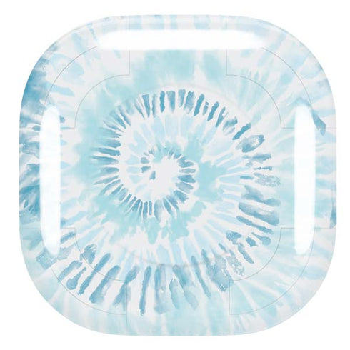 Blue and White Tie Dye Galaxy Buds Pro Skin
