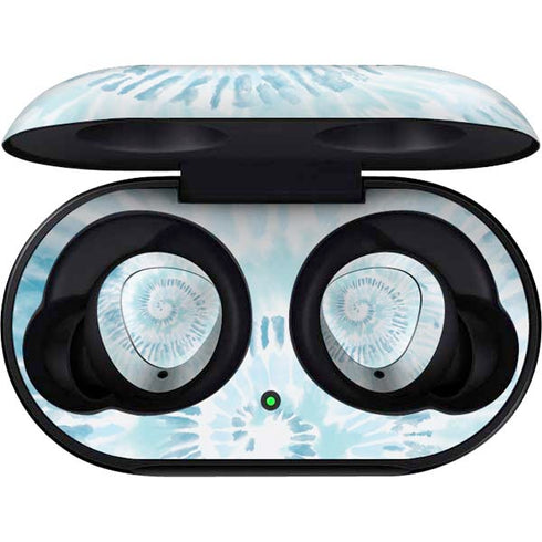 Blue and White Tie Dye Galaxy Buds Skin