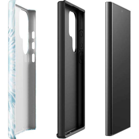 Blue and White Tie Dye Galaxy S23 Ultra Pro Case