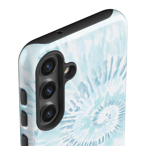 Blue and White Tie Dye Galaxy S25 Impact Case