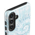 Blue and White Tie Dye Galaxy S25 Impact Case