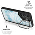 Blue and White Tie Dye Galaxy S25 Kickstand Case