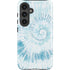 Blue and White Tie Dye Galaxy S25 Plus Impact Case