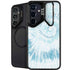 Blue and White Tie Dye Galaxy S24 Plus Kickstand Case