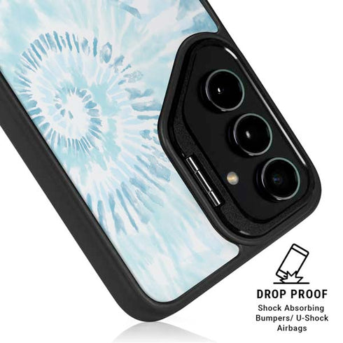 Blue and White Tie Dye Galaxy S24 Plus Kickstand Case