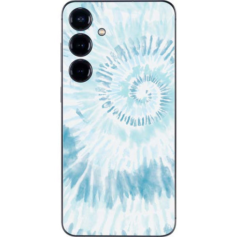 Blue and White Tie Dye Galaxy S25 Plus Skin