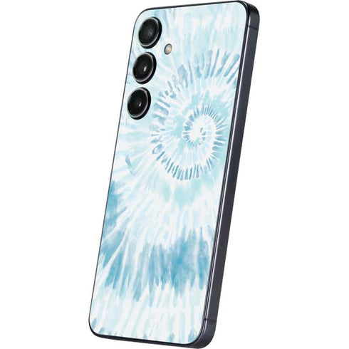 Blue and White Tie Dye Galaxy S25 Plus Skin