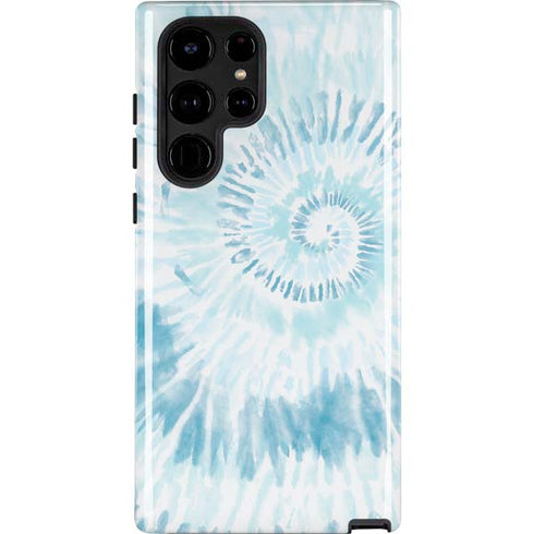 Blue and White Tie Dye Galaxy S25 Ultra Impact Case