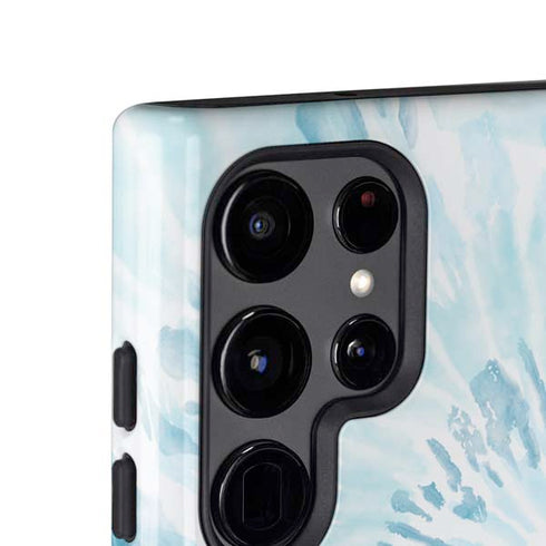 Blue and White Tie Dye Galaxy S25 Ultra Impact Case