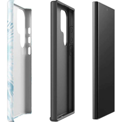 Blue and White Tie Dye Galaxy S25 Ultra Impact Case