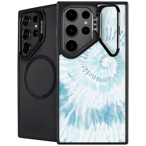 Blue and White Tie Dye Galaxy S25 Ultra Kickstand Case