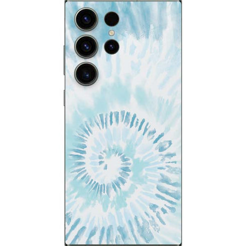 Blue and White Tie Dye Galaxy S24 Ultra Skin