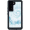 Blue and White Tie Dye Galaxy S24 Waterproof Case
