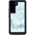 Blue and White Tie Dye Galaxy S24 Waterproof Case