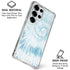 Blue and White Tie Dye Galaxy S25 Ultra Clear Case