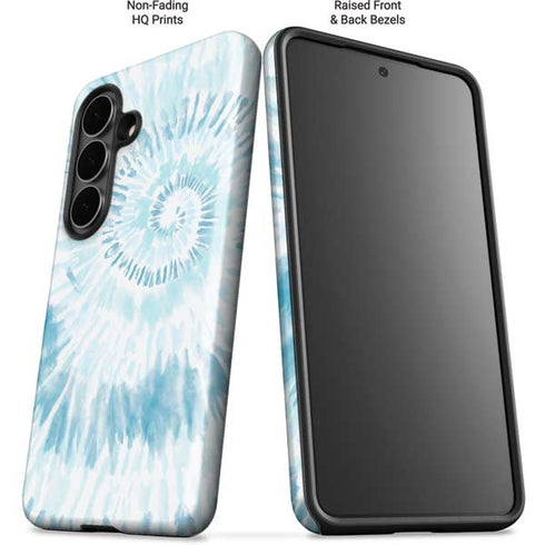 Blue and White Tie Dye Galaxy S26 Impact Case