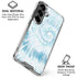 Blue and White Tie Dye Galaxy S26 Plus Clear Case