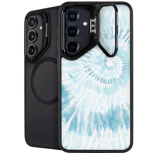 Blue and White Tie Dye Galaxy S26 Plus Kickstand Case