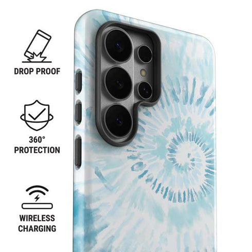 Blue and White Tie Dye Galaxy S26 Ultra Impact Case