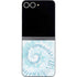 Blue and White Tie Dye Galaxy Z Flip6 Skin
