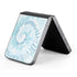 Blue and White Tie Dye Galaxy Z Flip6 Skin