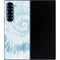 Blue and White Tie Dye Galaxy Z Fold6 Skin