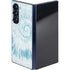 Blue and White Tie Dye Galaxy Z Fold6 Skin