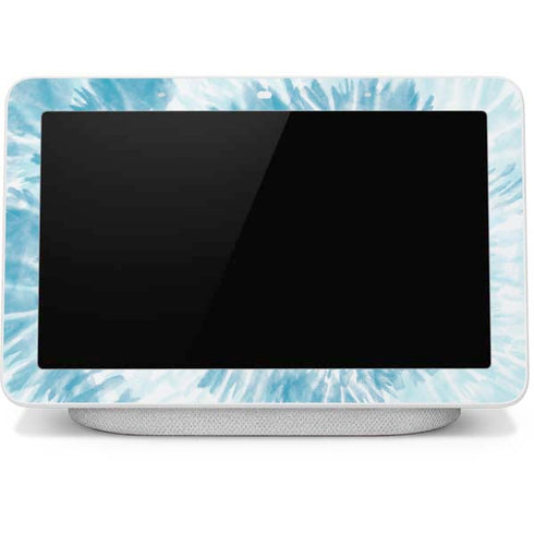 Blue and White Tie Dye Google Home Hub Skin