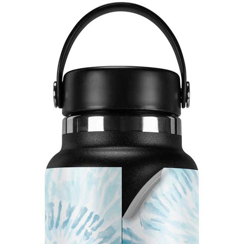 Blue and White Tie Dye Hydro Flask 32oz Wide Mouth Skin