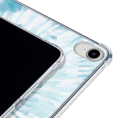Blue and White Tie Dye iPad 11th Gen (2025) Clear Case
