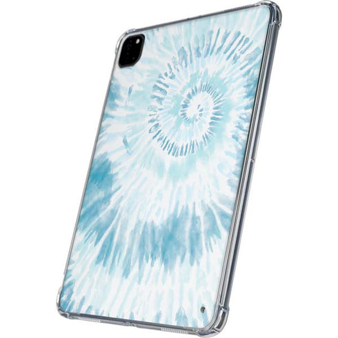 Blue and White Tie Dye iPad Pro 11in (2024) Clear Case