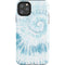 Blue and White Tie Dye iPhone Cases