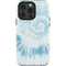 Blue and White Tie Dye iPhone 15 Pro Impact Case