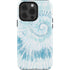 Blue and White Tie Dye iPhone 15 Pro Impact Case